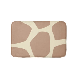 Modern giraffe pattern bath mat