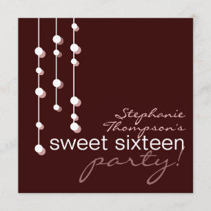 Modern Girl Sweet 16 Birthday Party Invitation