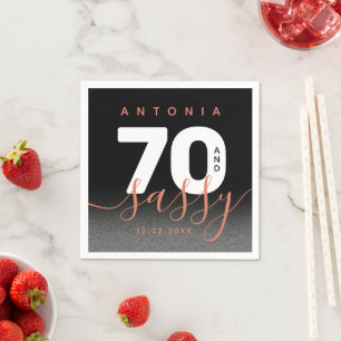 Modern Girly Copper 70 and Sassy Napkin