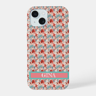 Modern Girly Cute Personalized  iPhone 15 Case