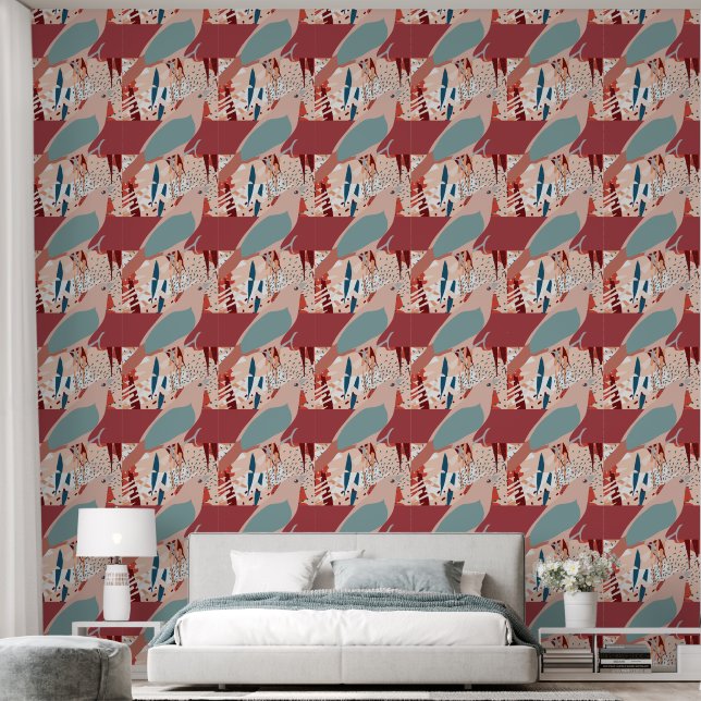 Modern Girly Cute Personalized Wallpaper (Bedroom)