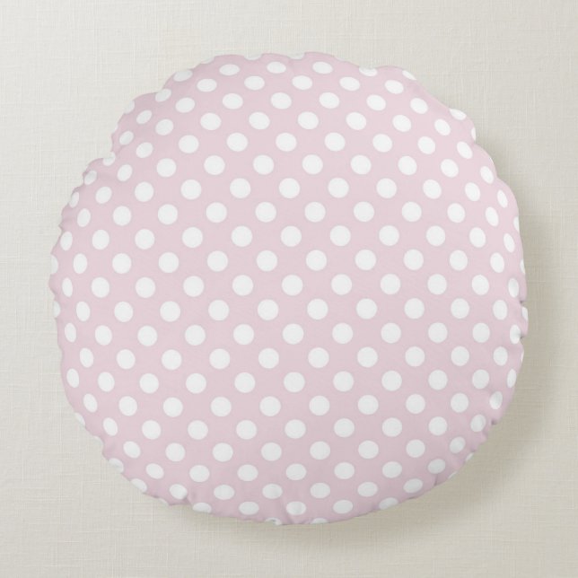 Modern Girly Design Round Pillow (Front)