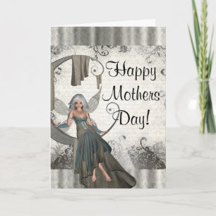 Modern girly fairy  mothers day card
