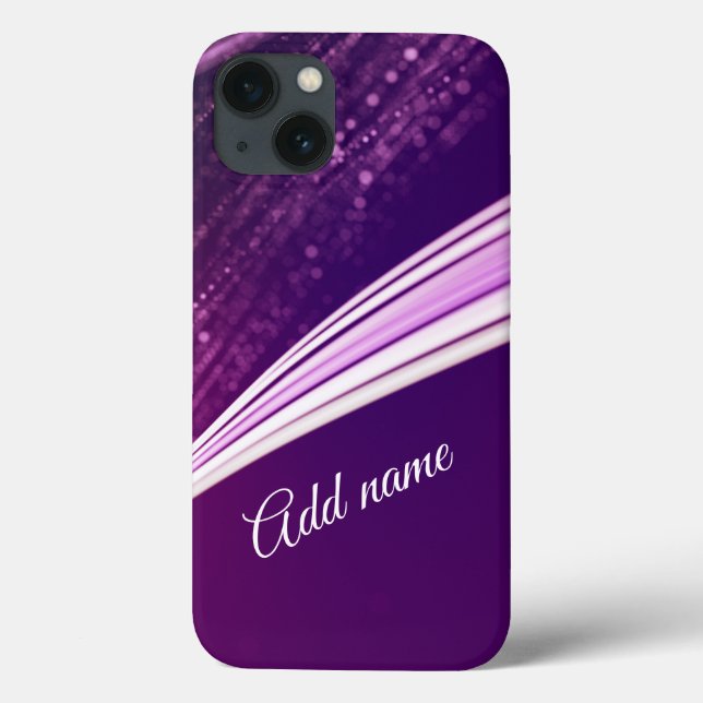 Modern Girly Purple Stylish Case-Mate iPhone Case (Back)