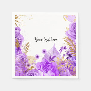 Modern Glam Chic Flowers for all occasions Napkin