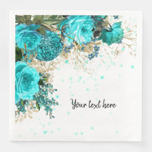 Modern Glam Chic Flowers for all occasions Napkin