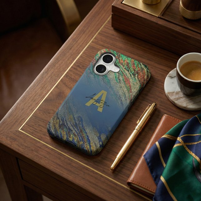 Modern Glam Luxury Stylish Glitter Monogrammed (Creator Uploaded)