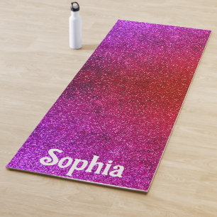 modern glitter background yoga mat
