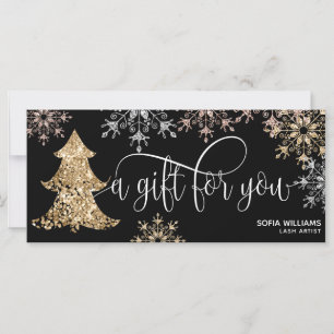 Modern Glitter Christmas Tree Snowflakes
