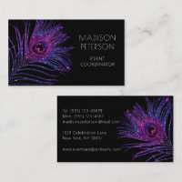Modern Glitter Feather Event Coordinator Planner