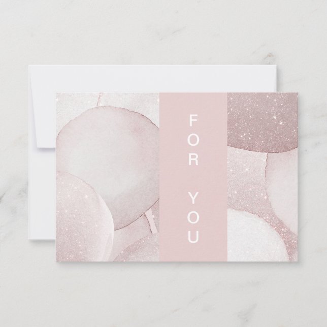 Modern Glitter Gift Certificates Flat Card (Front)
