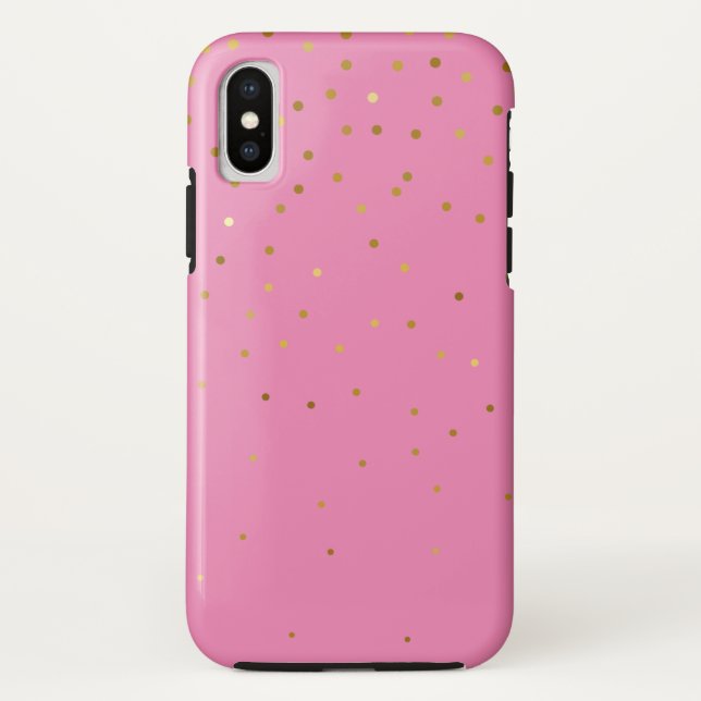 Modern Glitter  Gold  Pink  Case-Mate iPhone Case (Back)