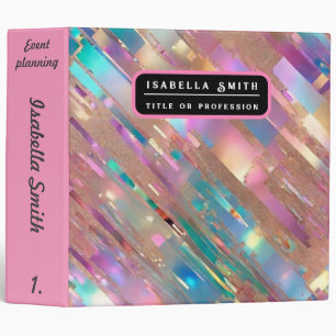 Modern Glitter Opal Holographic Collection Binder
