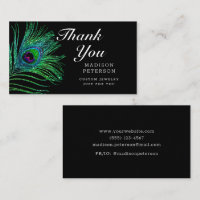 Modern Glitter Peacock Feather Boho Jewellery