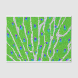 Modern glitter peacock feather tissue paper