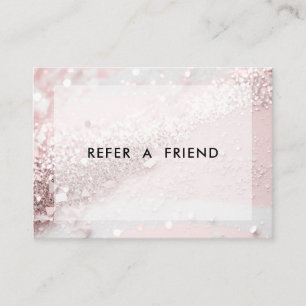 Modern Glitter Salon Discount Card