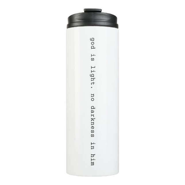 Modern God is Light Travel Thermal Mug  (Front)