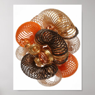 Modern Gold ABSTRACT ART Art Print