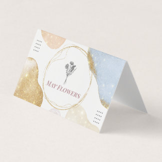 Modern Gold Abstract Shapes Business Card