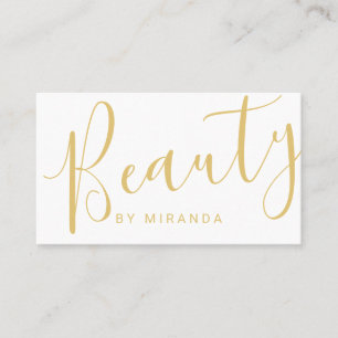 Modern Gold and White Makeup Artist Appointment