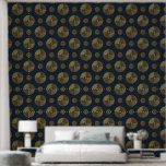 Modern Gold Art Deco Circles Wallpaper<br><div class="desc">The Modern Gold Art Deco Circles Wallpaper is fully customizable and the perfect solution for easy room makeovers. Choose from various designs,  sizes,  and textures. Designed by Norman.R.</div>