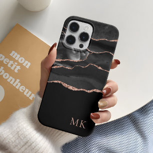 Modern Gold & Black Agate Case-Mate iPhone 14 Pro Case