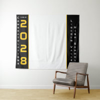 Modern Gold Black Graduation Party