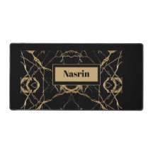 Modern Gold & black Marble Minimalist Luxury
