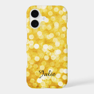 Modern Gold Bokeh Apple iPhone 11 Case