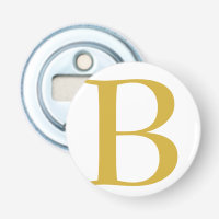 Modern Gold Colour Monogram Add Name Initial