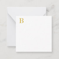 Modern Gold Colour Monogram Add Name Initial