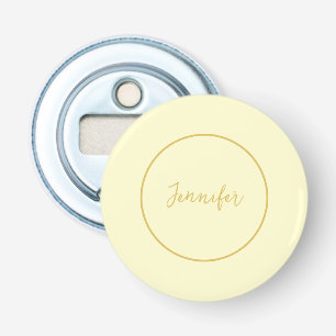 Modern Gold & Cream Colour Calligraphy Plain Uniqu Bottle Opener