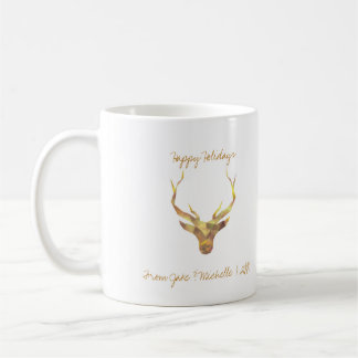 Modern Gold Deer Coffee Mug