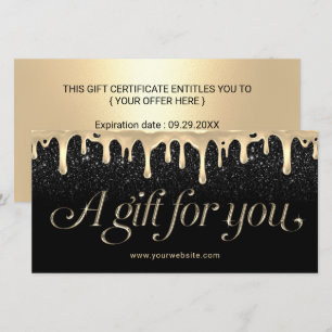 Modern Gold Drips Salon & Spa Gift Certificates