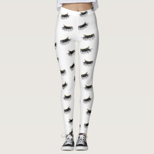 Modern Gold Eyelash Extensions Lashes Queen Leggings