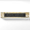 Modern Gold Flowers Black Circle Desk Nameplate