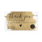 Modern gold foil brushstroke order thank you