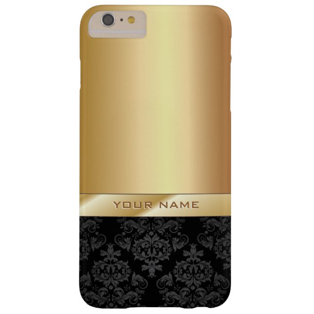Modern Gold Foil Custom Name iPhone 6 Plus Case (Back)