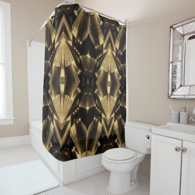 Modern Gold Foil Elegance Neo Art Deco (In Situ)