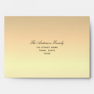 Modern Gold Foil  Envelope