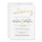 Modern Gold Foil Glamour Wedding Invitation
