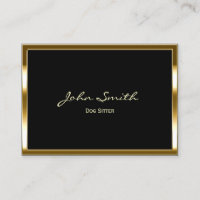 Modern Gold Frame Dog Walking Pet Sitter