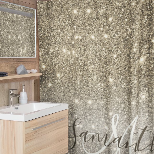 Modern Gold Glitter Sparkles Personalized Name (Creator Uploaded)