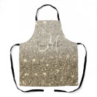 Modern Gold Glitter Sparkles Personalized Name