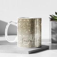 Modern Gold Glitter Sparkles Personalized Name
