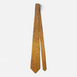 Modern Gold Glitter Texture  Tie