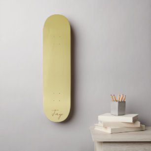 Modern gold gradient Luxury typography name Skateboard