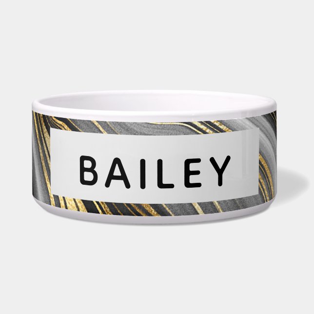 Modern Gold & Grey Agate Geode (Front)