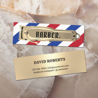 Modern Gold Hair Clipper Barber Shop Stripes
