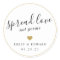 Modern Gold Heart Wedding Favour Hand Sanitizer